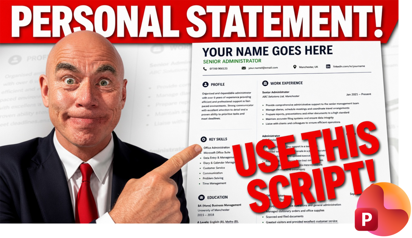 Personal Statement Slide Deck